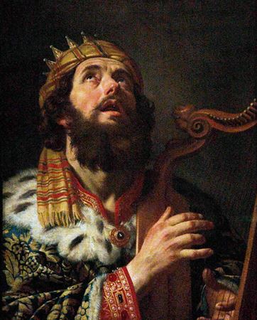 King David with a lyre