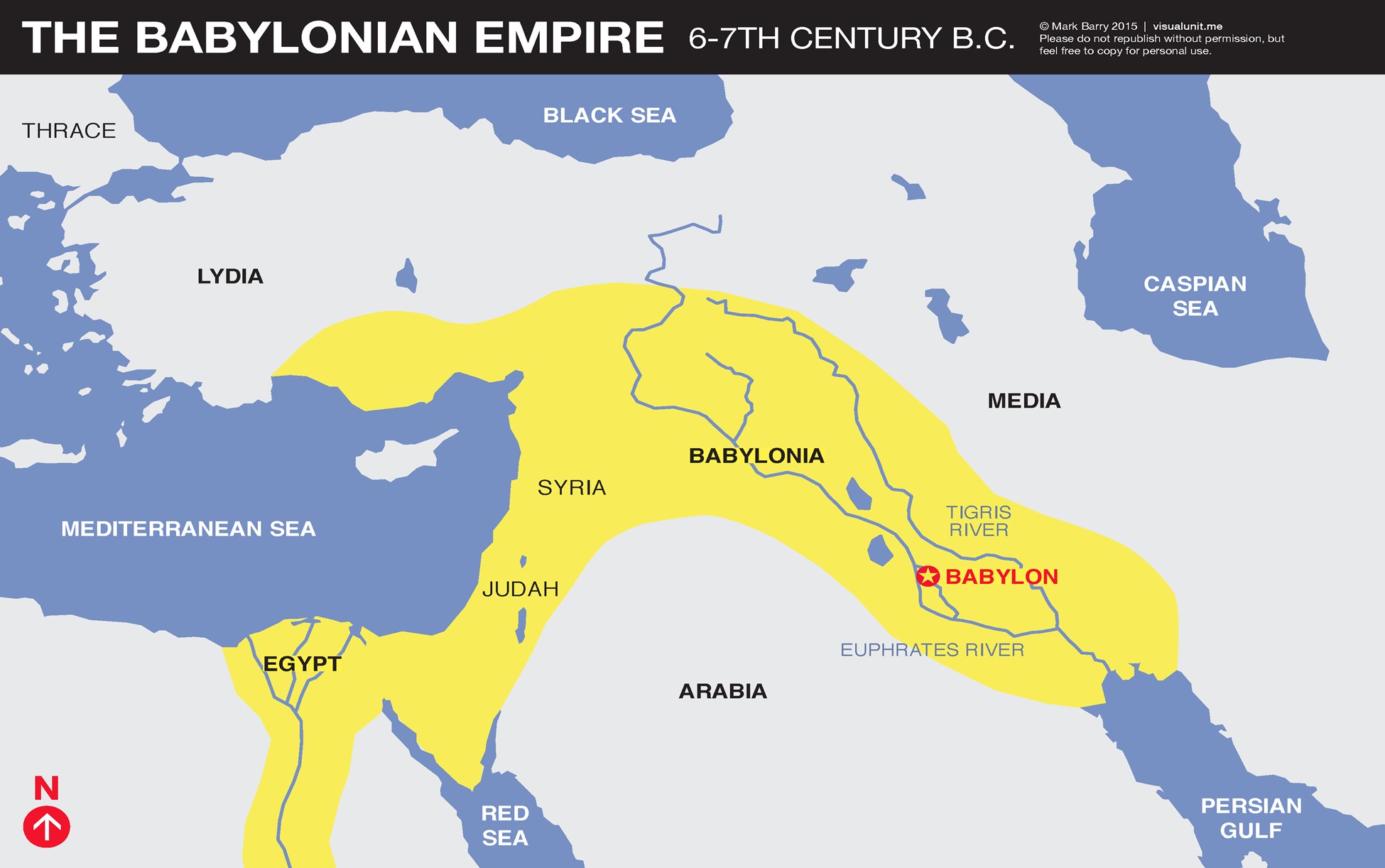 Map of the Babylonian Empire